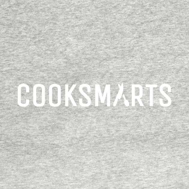 Cook Smarts White Logo T-shirt by cooksmarts